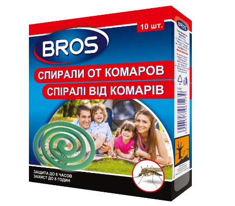 Спіралі від комарів 10шт Bros