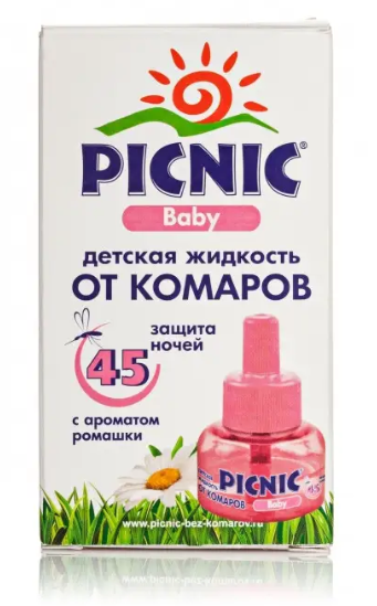 Рідина від комарів PICNIC Baby ромашка 45 ночей 30мл