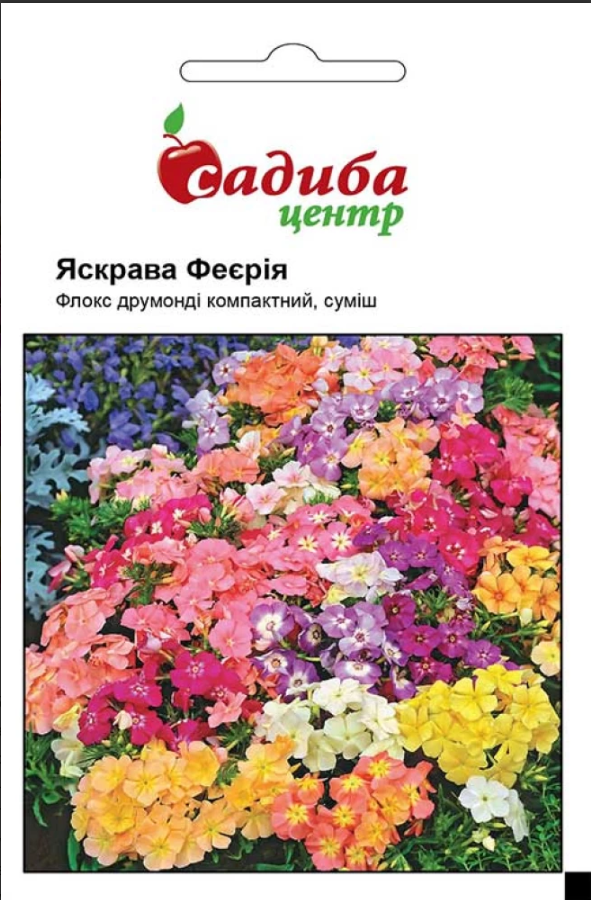 Насіння квітів Флокс друмонді Яскрава Феєрія суміш 0