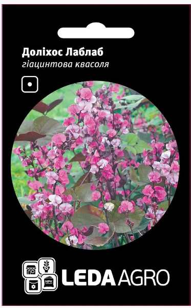 Насіння квітів Доліхос Лаблаб гіацинтова квасоля 1г