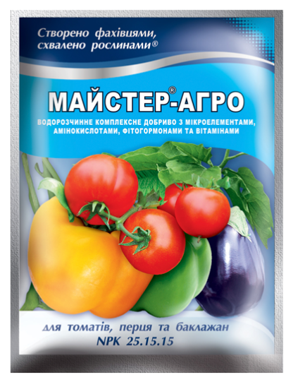 Добриво Майстер-Агро для томатів перцю та баклажанів 100г
