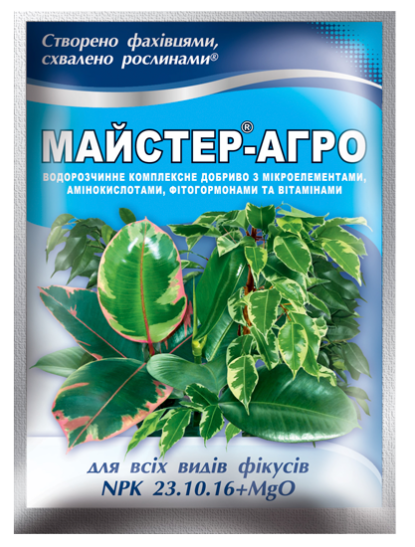 Добриво Майстер-Агро для всіх видів фікусів 25г