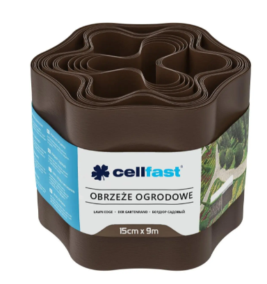 Газонний бордюр коричневий 15*9 Cellfast