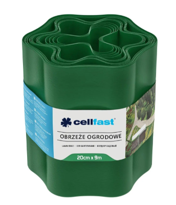 Газонний бордюр зелений 20*9 Cellfast