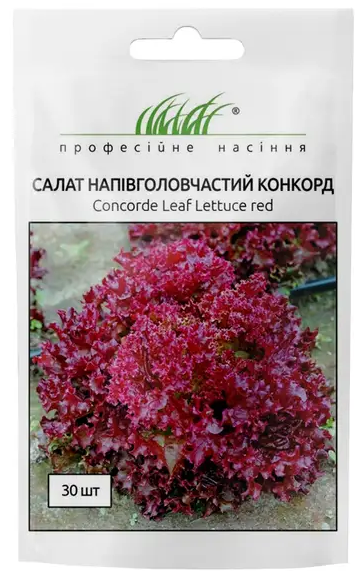 Насіння Салат Конкорд 30шт Професійне насіння